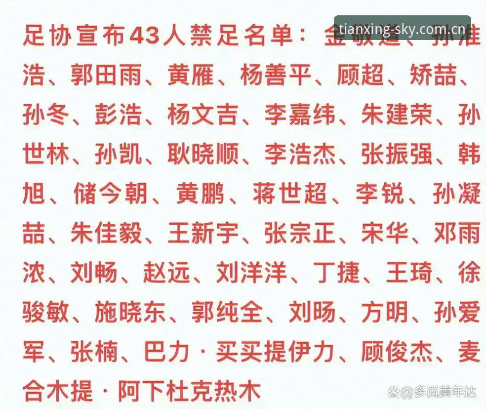 中国足协第三批禁足名单全面解析：17人终身禁赛背后的行业乱象